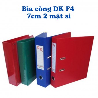 Bìa còng DK F4 7cm 2 mặt si màu